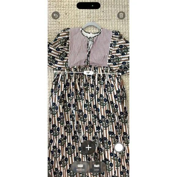 Designer Block Print Coastal Grandma NWOT Darling Isle kaftan midi dress, Sm, $2 - Picture 9 of 9